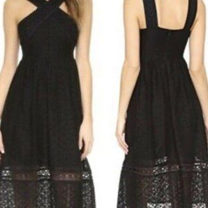 JOA Los Angeles Black Midi Dress Size S